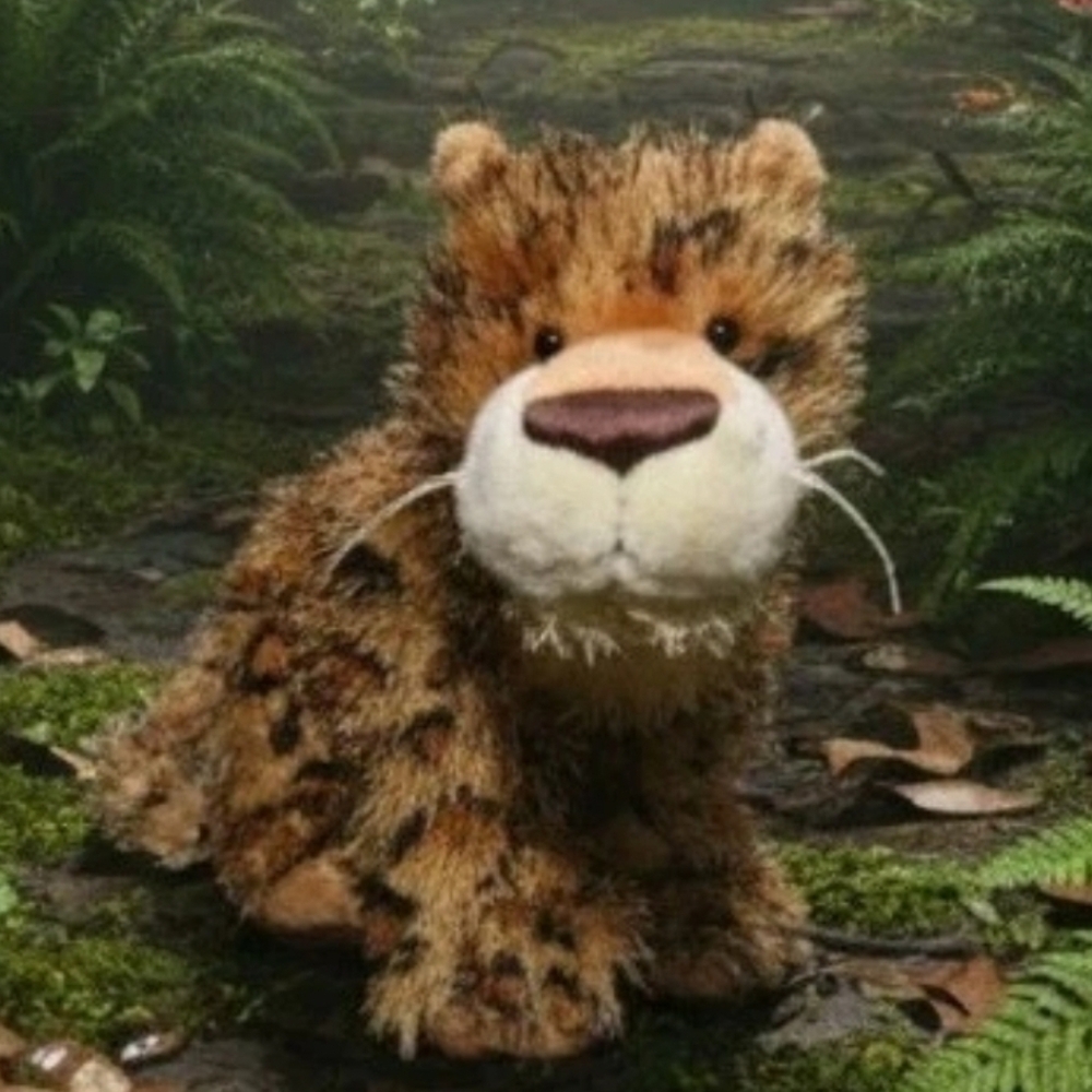 LEOPARD Cheetah Jaguar Ganz Webkinz Stuffed Plush Toy No Code HM031